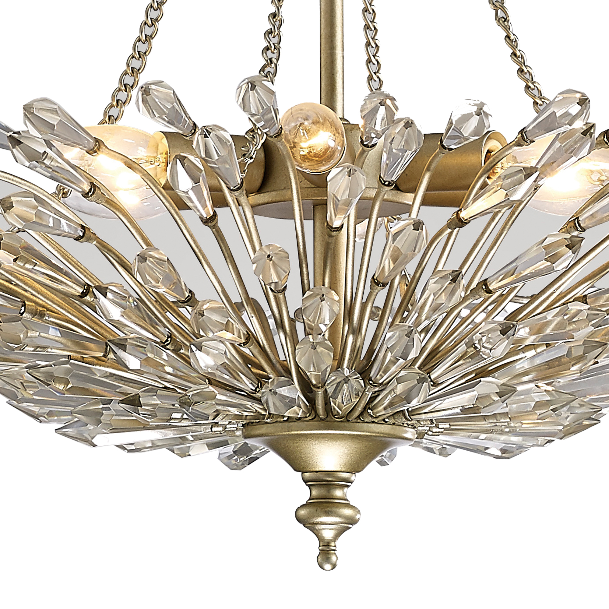 Fay Crystal Ceiling Lights Diyas Statement Crystal Fittings